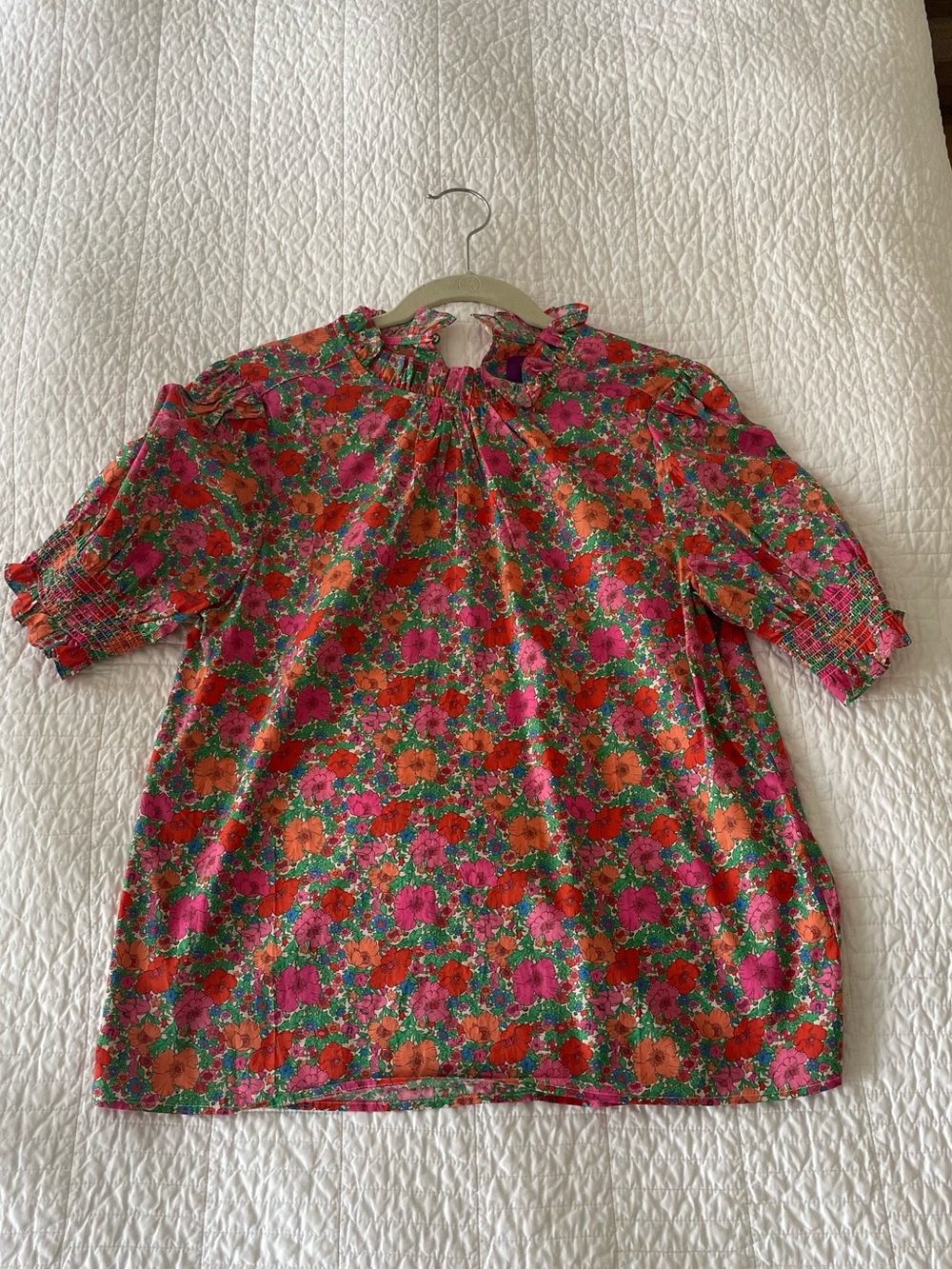I.Crew x Liberty Bright Floral Puff Sleeve Blouse - Picture 2 of 4